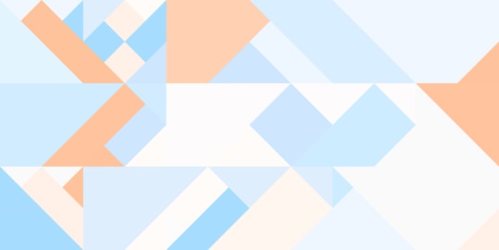 Geometric background pattern. Tana brown thalassa blue white. Seamless rambling regular figures multicolor geometric minimal design. photo