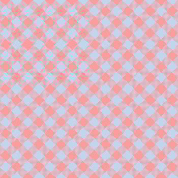 Gingham Pattern. Seamless light salmon powder blue two-color diagonal check pattern. Good for shirts, blouses, dresses. photo