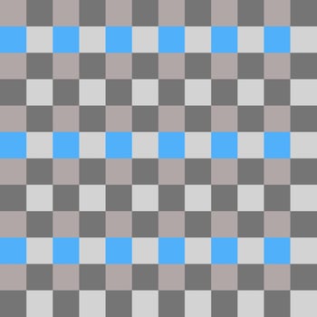 Blue Gray Seamless French Checkered Pattern. Colorful Fabric Check Pattern Background. Classic Checker Pattern Design Texture. photo
