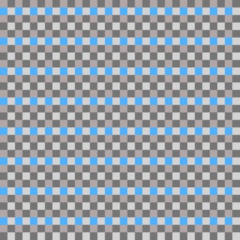 Blue Gray Seamless Small French Checkered Pattern. Little Colorful Fabric Check Pattern Background. Classic Checker Pattern Design Texture. photo