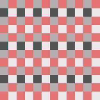 Red Gray White Seamless French Checkered Pattern. Colorful Fabric Check Pattern Background. Classic Checker Pattern Design Texture. photo