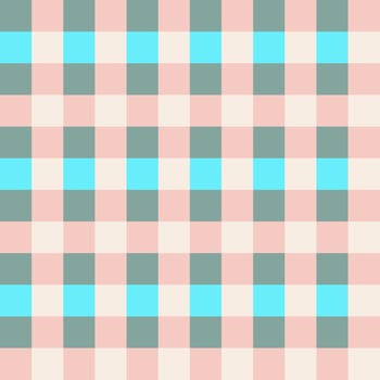 Pink Blue Gray Seamless French Checkered Pattern. Colorful Fabric Check Pattern Background. Classic Checker Pattern Design Texture. photo