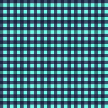 Turquoise Navy Blue Seamless Small French Checkered Pattern. Little Colorful Fabric Check Pattern Background. Classic Checker Pattern Design Texture. photo