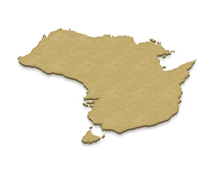 Map of Australia. 3D isometric illustration. photo