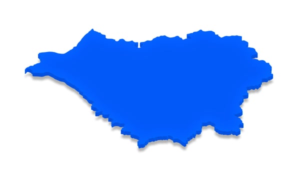 Map of Belarus. 3D isometric perspective illustration. photo