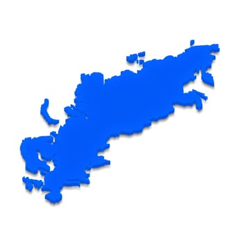 Map of Europe. 3D isometric illustration. photo
