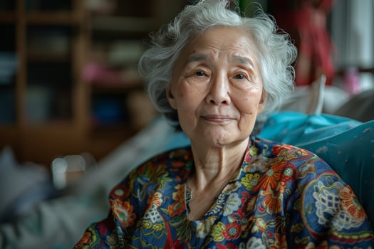 Old Asian woman photo
