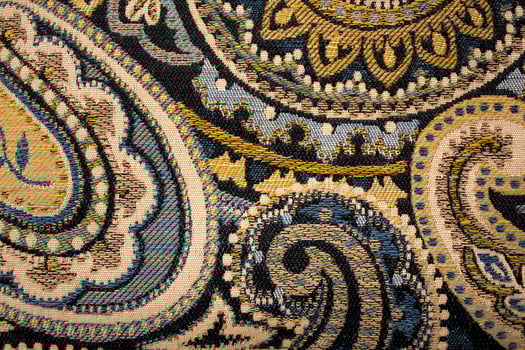 Richly Ornate Jacquard Fabric Background photo