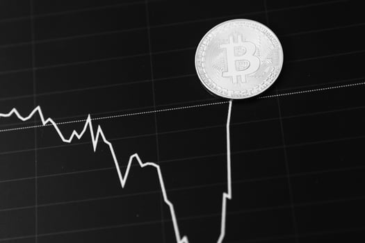 Cryptocurrency trading. Cryptocurrency chart. New World Currency. photo