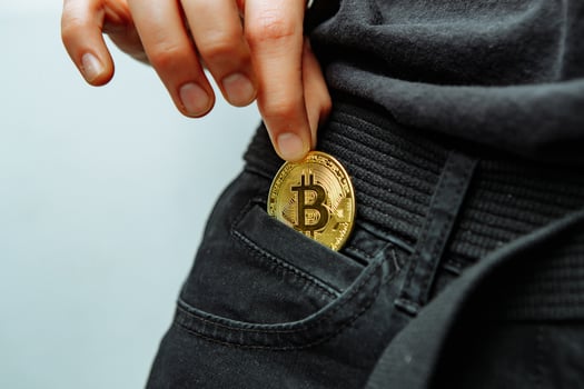 Bitcoin in your pocket. photo