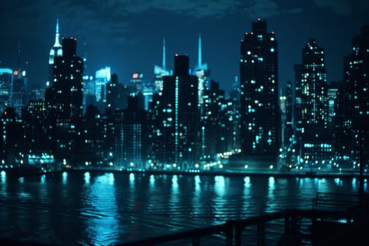 Modern futuristic downtown city center financial business district corporations headquarters hq skyscrapers office buildings largest companies tall towers buildings future tourism photo