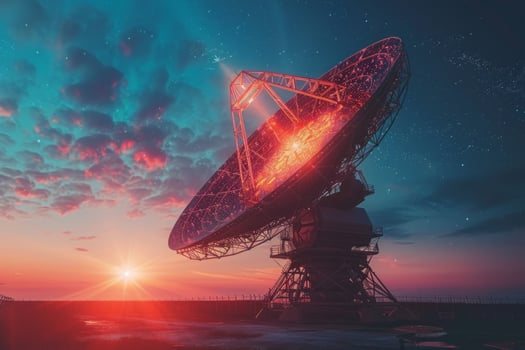 Large radio telescope satellite connection tower electronic astronomy observatory dish array radar antenna science scientific scifi instrument space mission exploration connection photo