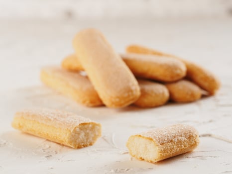 ladyfinger savoiardi biscuit cookies close up photo
