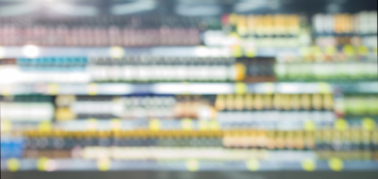 Abstract blurred supermarket photo