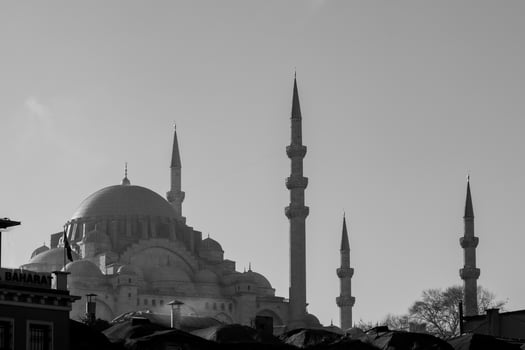 Suleymaniye Mosque view. Visit Istanbul concept. Islamic background photo
