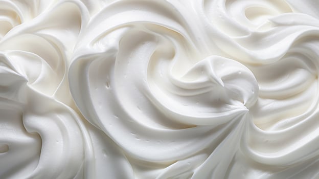 Close-up perfectly swirled soft-serve ice cream photo