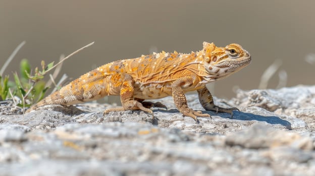 Horned lizard, yellowstone national park, wyoming photo