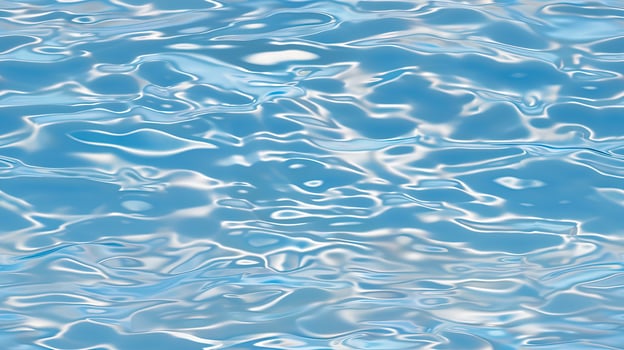 Water surface texture with ripples and reflections photo
