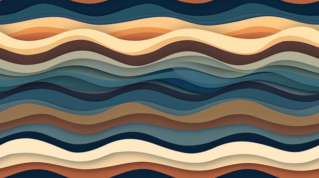 Abstract waves seamless pattern photo