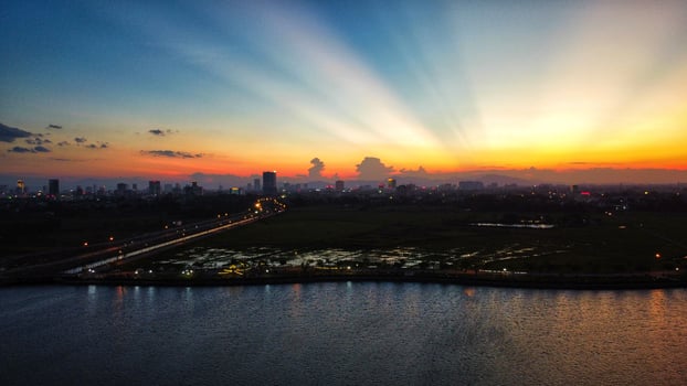 Sunsets and landscapes in and around central Vietnam photo