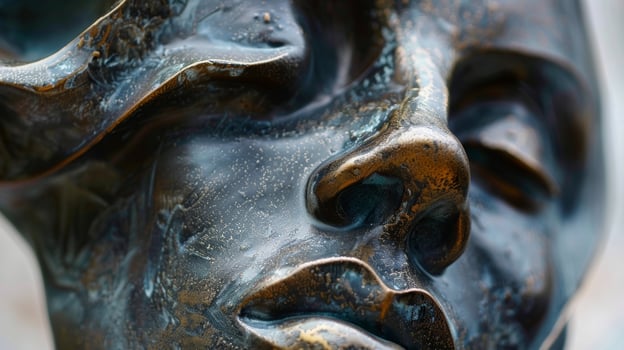 An abstract sculpture representing the journey of selfdiscovery and personal growth through the use of art photo