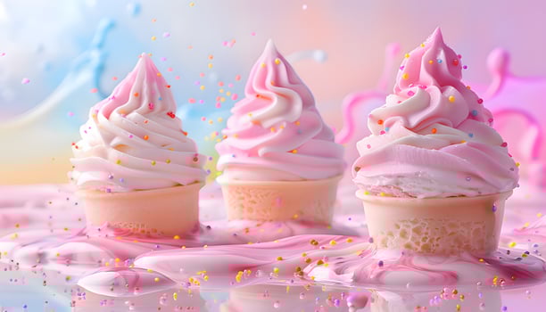Colorful ice cream photo
