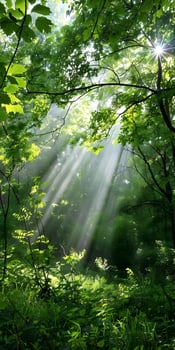 Sundrenched Verdant Forest photo