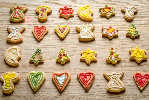 Homemade Christmas cookies photo
