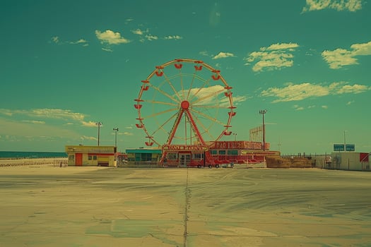 Ferris wheel high in the sky professional photography photo