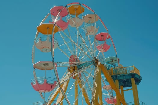 Ferris wheel high in the sky professional photography photo