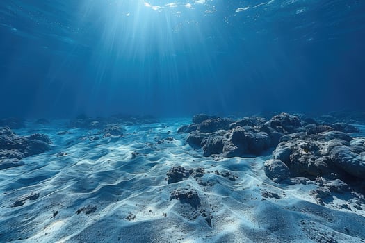Deep sea underwater professional advertising food photography photo