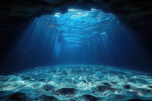 Deep sea underwater professional advertising food photography photo