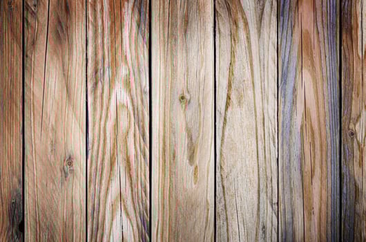 Old wooden plank with vertical stripes photo