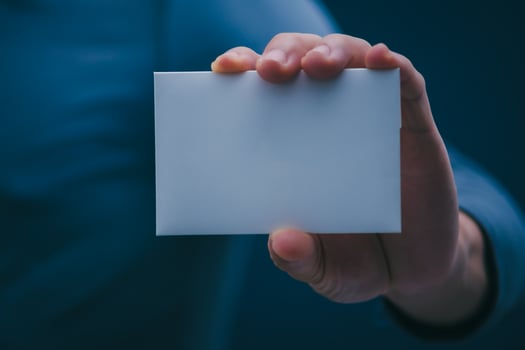 Progressive or successful philosophy, men's hands displaying business cards, business contacts, business cards, contacts, online marketing photo