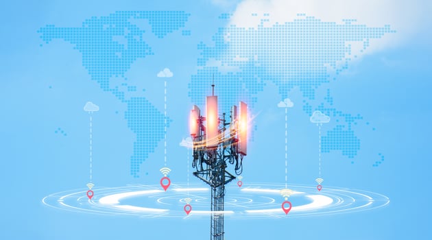 Connectivity, communication, and financial exchange with global network cloud data internet technology. Using wireless data with high-speed technology for economic and scientific development photo