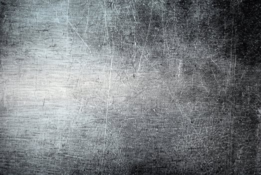 Vintage Copper Plate Texture, Scratched, Dirty, Dusty Surface in Black and White photo