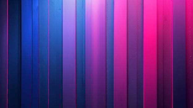 A modern and unconventional pairing of neon pink and royal blue stripes set against a dark and moody purple background for an unexpected twist photo