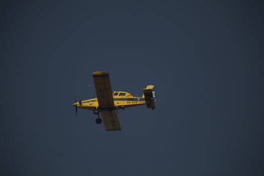 Air Tractor AT-802 Fire fighting Aircraft puts out a forest fire photo