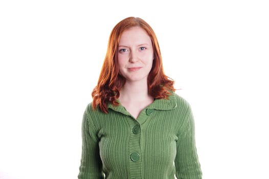 young woman smiling photo