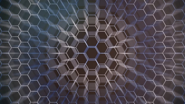 Hexagonal background for design. photo
