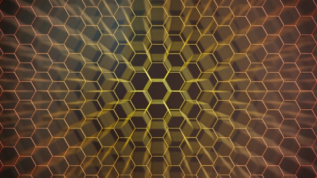 Hexagonal background for design. photo