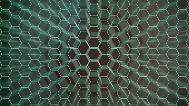 Hexagonal background for design. photo