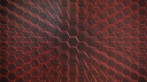 Hexagonal background for design. photo