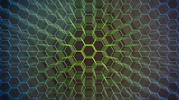Hexagonal background for design. photo