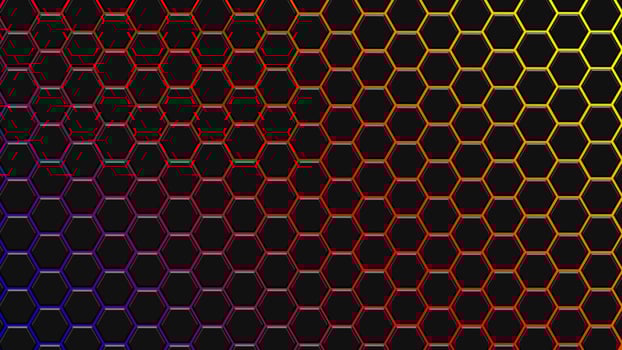 Hexagonal background for design. photo