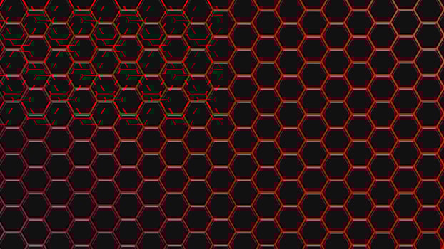 Hexagonal background for design. photo