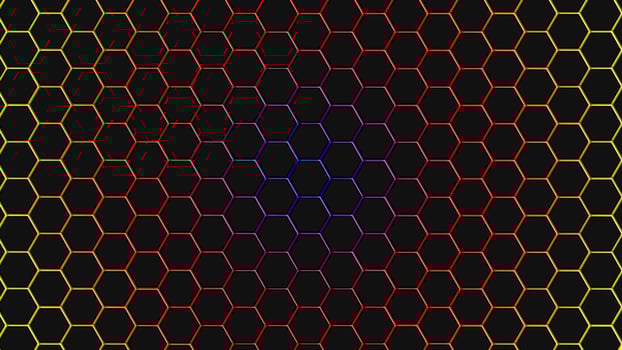 Hexagonal background for design. photo