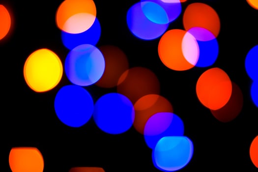 Lights bokeh. Abstract Christmas background for design. photo