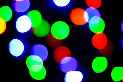 Lights bokeh. Abstract Christmas background for design. photo