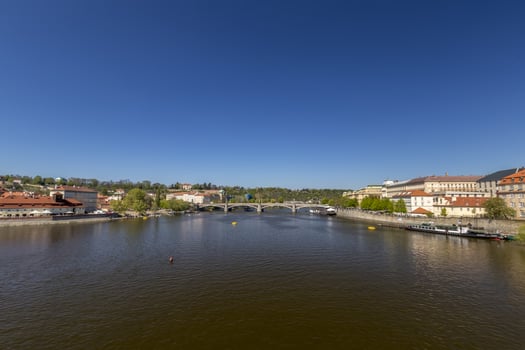 Prague bridges over Vltava river. photo